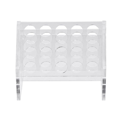 YOKIVE Tube Rack, Slant Acrylic Test Tube Rack Holder | Great for 10ml/15ml Lab Test Tube(Clear, 15-Sockets)...