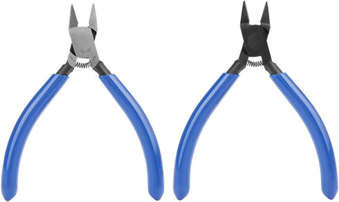 Jeanoko 4inch Electrical Wire Pliers Chrome Vanadium Steel Side Cutting Nippers Wire Cable Cutters Flush Pliers Diagonal Plier for Cutting Wire El...