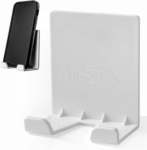 AIRSTIK Cradle Glass Mount Phone Holder Reusable TikTok Facetime Compatible with iPhone iPad Cell Phone for Bathroom Kitchen Shower Dorm Office Ma...