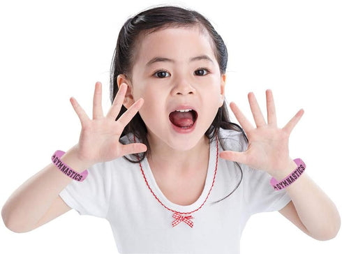 Oringaga 24PCS Gymnastics Party Rubber Bracelets, Sport Gymnastics Game Dance Party Birthday Party Supplies Decorations Gifts Prize Goodie Bag Fav...