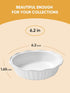 LIFVER Ceramic Pie Pans for Baking 6 Inches, 11.6 OZ Set of 4 Deep Pie Dish, Round Mini Pie Plates Tart Pans, Small Quiche Baking Fluted Dish Pan ...