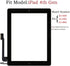 Touch Screen Digitizer Replacement for Black iPad 4 4th Generation A1458 A1459 A1460 Glass Assembly Repair Kit with Frame Bezel,Tools....