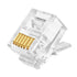 RJ12 6P6C Connectors(100 Pieces Pack) 6 Pin Telephone Line Cable Wire Male Plug, AV00305...