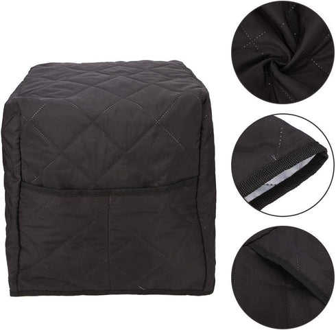Coffee Machine dust Cover Double Face Cotton Quilted Cover Compatible with Coffee Systems Washable Cotton Quilted Stand Mixer Coffee Maker Applian...
