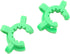 8PCS Laboratory Plastic Tube Clamp 19mm Green Ground Glass Joint Frosted Joint Standard Conical Interface Clamp Suitable for Any Scientific or Hom...