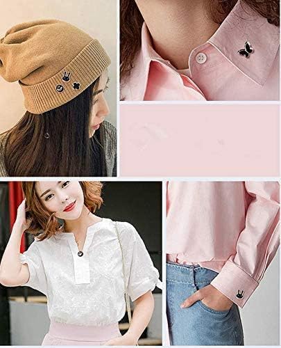 40 Style Cute Enamel Lapel Pin Set,Mini Brooch Pin Badges Cover Up Buttons for Women Shirts,Dresses,Cardigan Collar Safety Pins,Junk Charms Access...