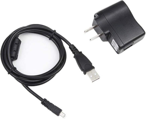 5V USB AC Power Adapter Battery Charger Cord for Sony Cybershot DSC-W810 DSC-W830...