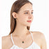 EVEVIC Cherry Blossom Flower Necklace Earrings Set for Women 18K Gold Plated Hypoallergenic Jewelry Sets (Black)...