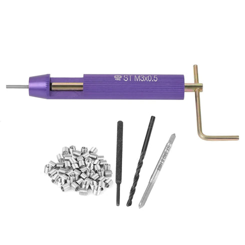 50pcs Thread Repair Installation Kit Stainless Steel Helicoil Type Set (M3 x 2D)...
