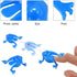 10 Pcs Multicolor ABS Jumping Frog , Frog Action Colorful Bounce Fidget , Creative Stress Reliever Educational ,Small in Size and Light in Weight,...