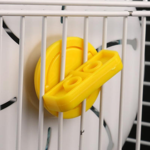 2 Pack Hamster Wheel Mount Axle Replacement Rolling Bearings Central Holder Stand Hanger Mount for Hamsters Gerbil Chinchillas Mice Cage Wire Runi...