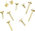 Juvale 500 Pieces Mini Metal Brads for Crafts, Split Pin Brass Paper Fasteners for Scrapbooking, Handmade Cards, DIY Projects, 5 Assorted Sizes (0...