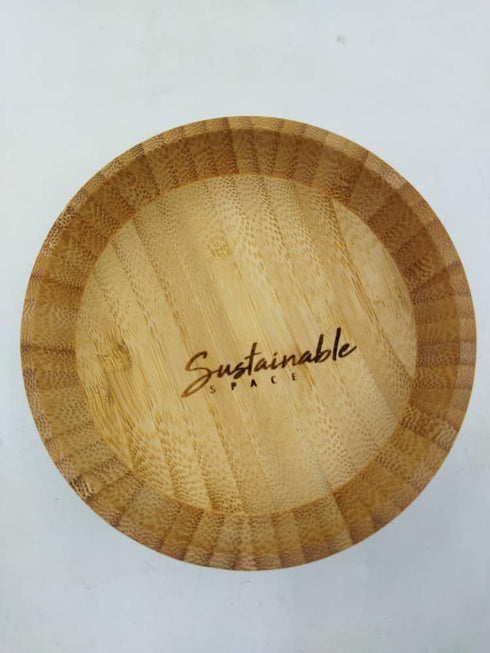 Fruit Bowl For Kitchen Counter (Medium) - Bamboo Fruit Bowl - Dishwasher Safe, Eco-Friendly, Scratch Resistant -Serving Bowl - Handcrafted Salad B...