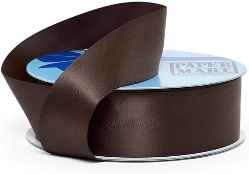 Seal Brown Double Face Satin Ribbon 1 1/2" X 50 Yards...