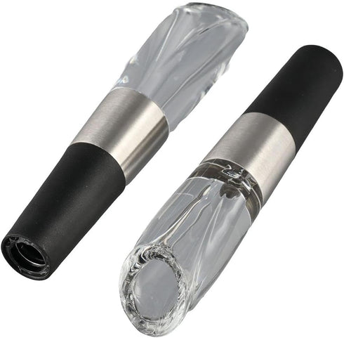1/2pcs Quick Pour Decanter for Home Use,Easy To Use Wine Aerator Pourer,Quick Decanter,Safety Pour,4.72 Inch Plastic Pourer Spout,Portable(2pcs)...