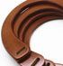 Model Worker 4PCS MDF U-Shaped Handles Replacement for Handmade Bag Handbags Purse Handles (Brown)...