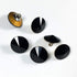 6-pcs 12mm Austria Crystal 1122 Rivoli Button with Shank, SW-1122BT (Jet)...