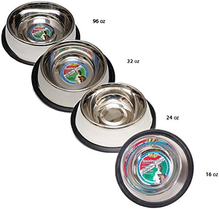 Hilo Stainless Steel Non-Skid Pet Feeding Dish - 24 oz...