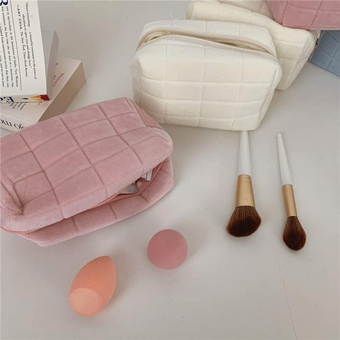 XPONNI Small Cosmetic Bag Cute Makeup Bag Y2k Accessories Aesthetic Make Up Bag Y2k Purse Cosmetic Bag for Purse (pink)...
