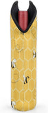 2 Bottle Wine Carrier Tote Bag Cute Bees Insulated Neoprene Portable Bottle Holder Great Gift for Wine Lover, Great for Picnics Travel BYOB, Outdo...