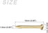 Small Nails (1.5x15mm) 50pcs, Brass Tiny Hardware Nails - for Household Woodworking, Brass Tone...