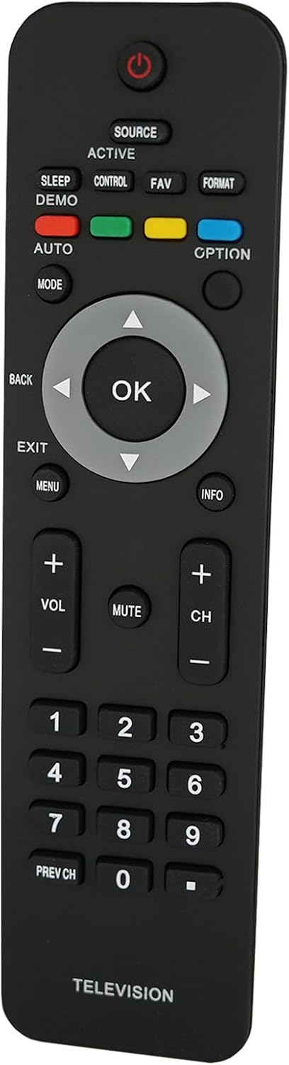 Replacement Remote Control for Philips TV 46PFL3706/F7 47PFL5603D/27 47PFL5603D/F7 52PFL5704D 52PFL5704D/F7...