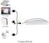 Bluetooth Rechargeable Mouse for MacBook Pro, MacBook Air, Notebook, PC, Laptop - Silver...