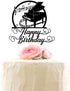 Piano Happy Birthday Cake Topper Musical Music Notes Cake Decoration Music Lover Themed Birthday Party Supplies Musician Cake Pick Black Glitter...