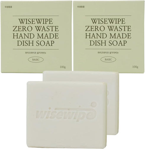 Natural Solid Dish Soap Bar 3.5oz(Pack of 2pcs), Biodegradable Eco-friendly Plastic Free Paper Packing, Cold Process, Orange Scented...