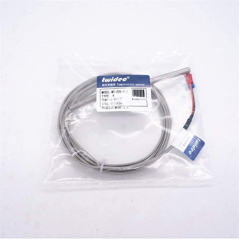 Twidec/2M NPT 1/2"inch (6X50MM) Pipe Thread Temperature Sensor Probe Two Wire Temperature Controller (0~600?) 304 Stainless Steel K Type Thermocou...