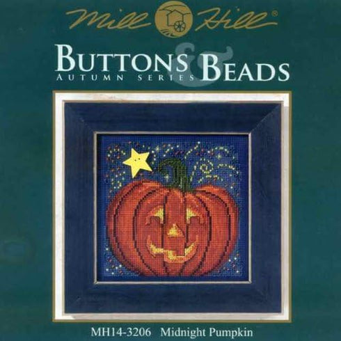 Midnight Pumpkin - Beaded Cross Stitch Kit MH143206 - Buttons & Beads 2013 Autumn...