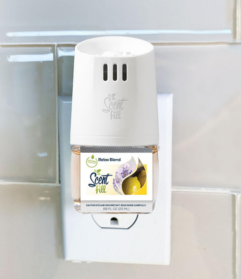 Scent Fill Relax Blend Plug in Air Freshener, Scented Oil Refills, 2 Refills + Diffuser...