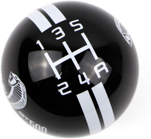 for Ford Mustang Car Gear Shift Knob 5 Speed Cobra Logo Manual Handle Ball (Black & White)...