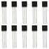 DS18B20 10pcs Black Durable 18B20 TO-92 3 Pins Wire Integrated Circuit Temperature IC Sensor Industrial...