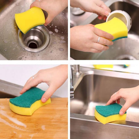 Kitchen Cleaning Sponges,24 Pack Eco Non-Scratch for Dish,Scrub Sponges...