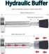 Door Stopper Spring Hydraulic Self Adhesive Door Stop Spring Door Stop Hydraulic Door Stop Bumper 3 Installation Methods Wall Protector 4.1 Inch H...