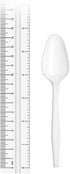 50 Medium-Weight Disposable Plastic Teaspoons - White...