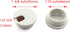 HJ Garden 2pcs 1-3/8 inch Desk Wire Cord Cable Grommets Hole Cover for Office PC Desk Cable Cord Organizer Plastic Cover White...