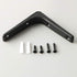SAYAYO Black Shelf Bracket, 4 x 4 Inch Heavy Duty Iron Bracket Hanging Angle Brackets Shelf Support, 6 PCS...