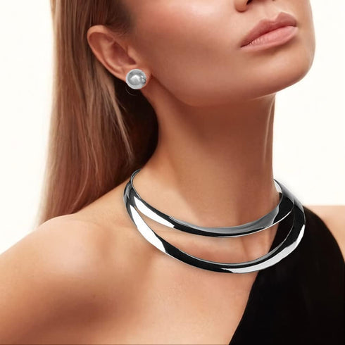 Barode African Collar Choker Necklace Gold Statement Chokers Bib Chunky Necklaces Earring Sets Jewelry for Women...