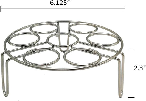 Egg Steamer Rack, Alamic Egg Rack Steamer Trivet Basket Stand for Instant Pot 3 Quart Accessories and Pressure Cooker 3 Qt Accessories, Stainless ...