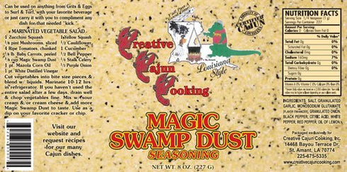 Magic Swamp Dust Cajun Seasoning, 8 Ounce Canister...