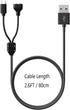 Charger Replacement Compatible for Delupet Dog Training Collar, Magnetic Charging Cable for Yawpet Shock Collar 2.6ft...