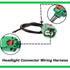 Headlight Connector Wiring Harness 68064997AA Compatible with Jeep Chrysler Headlight DRL Parking Light H13 9008, Replace 68064997aa...