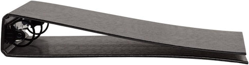 JAM PAPER Premium Crocodile Textured 1 inch Binder - Black 3 Ring Binder - Sold Individually...