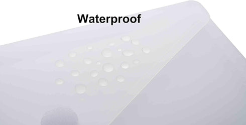 9x7 Clear Plastic Envelopes Hook Loop Closure Receipt Stickers Storage Holder 20 Pack...