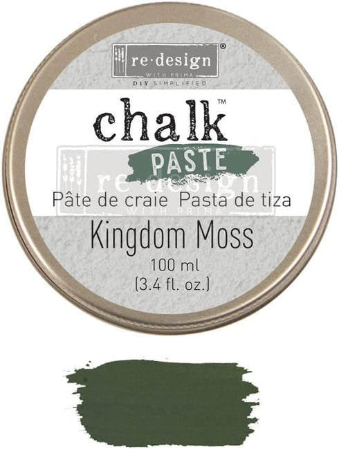 Redesign with Prima Redesign Chalk Paste – Kingdom Moss – 1 jar, 100 ml (3.4 fl oz)...