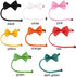 Orange Dog Bow Ties with Adjustable Collar Pet Neckties Cat Bow Tie Dog Bowtie Collar Dog Bows Grooming Solid Puppy Neckties Cat Collars Basic Dog...