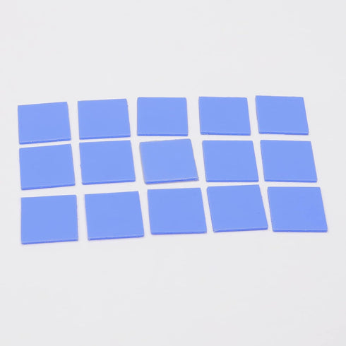 50Pcs Thermal Pad 15x15x1mm, Highly Efficient Thermal Conductivity 6.0 W/mK, Non Conductive Heat Resistance Silicone Thermal Pads for Laptop Heats...