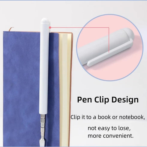 Universal Telescopic Stylus Pen for Touch Screens,Retractable Pointer Stick & Stylus with Special Flocking Tip,Extendable High Precision & Soft, S...